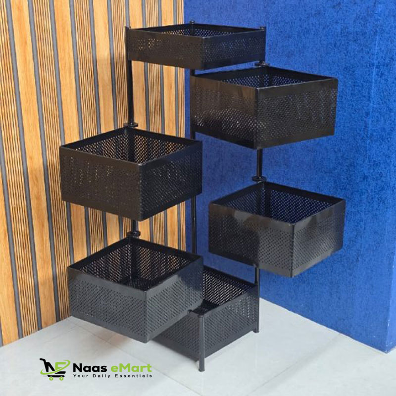 6 Layer Square Shape Kitchen Rack
