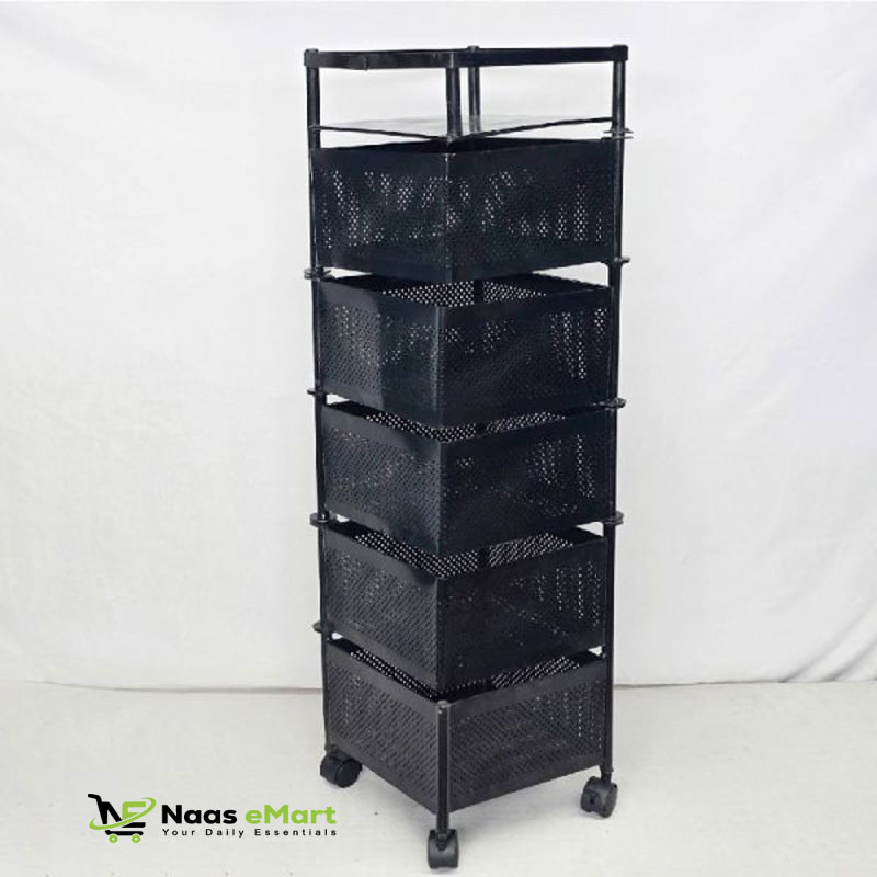 5 Layer Square Shape Kitchen Rack
