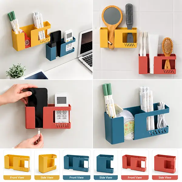 Wall Mounted Double Layer Phone Holder