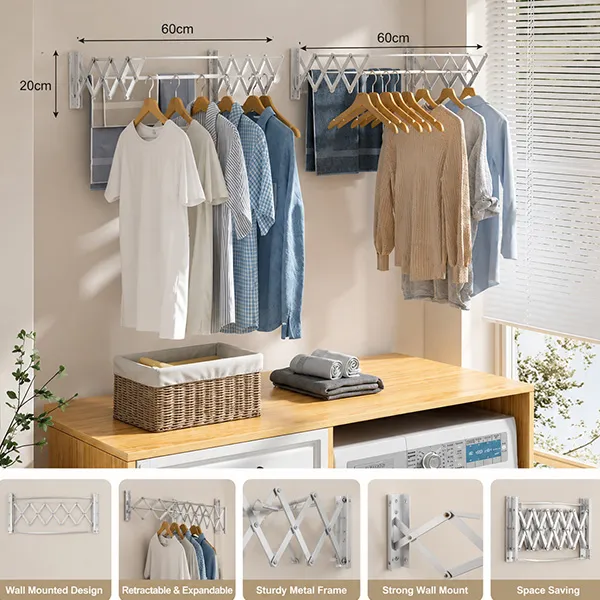 Wall Mounted Clothes Drying Hanger