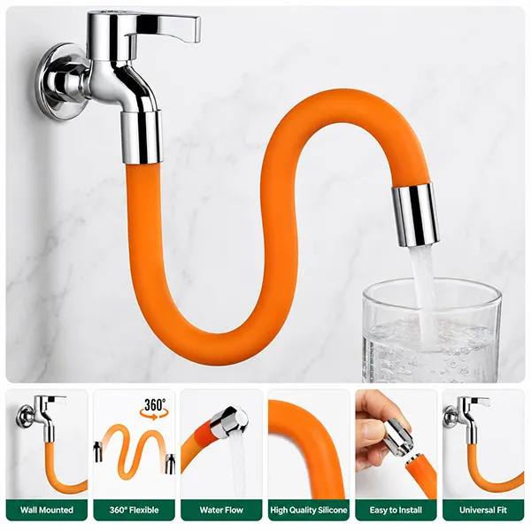 Faucet Extender Pipe 360 Degree Rotating