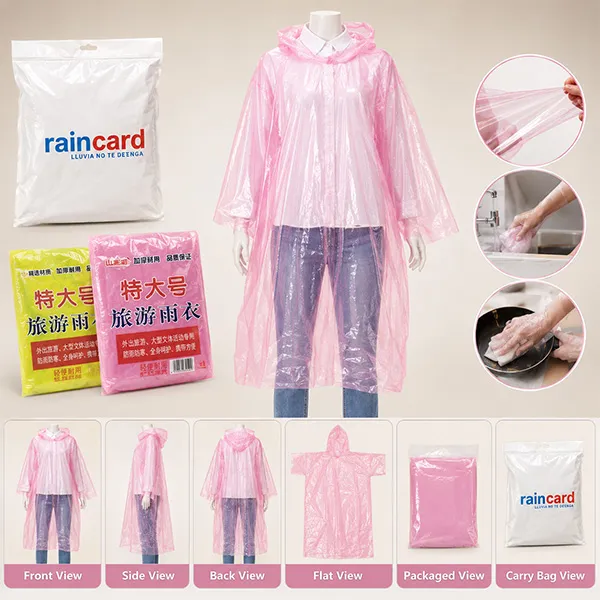 Rain Card 5pcs + Handgloves 2pcs Package