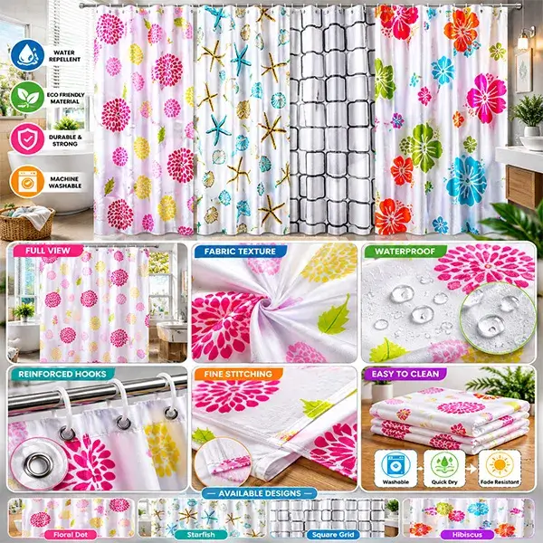 Waterproof Shower Curtain