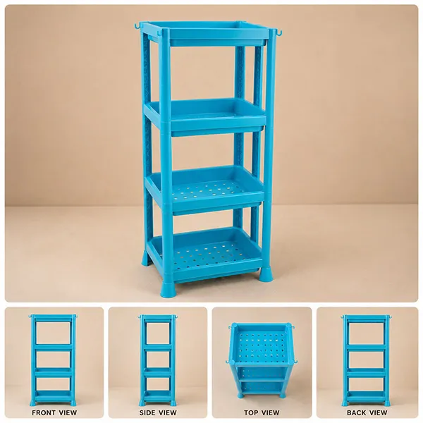 4 Tiers Rectangular Storage Rack