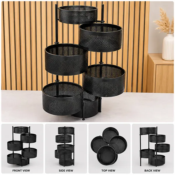 6 Layer Round Shape Kitchen Rack