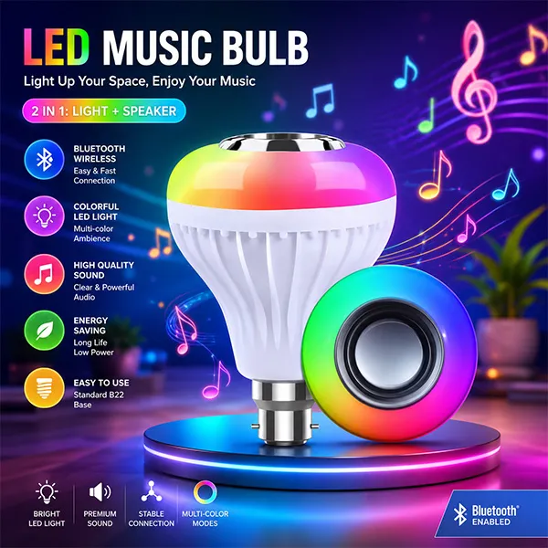 Bluetooth RGB Music LED Bulb