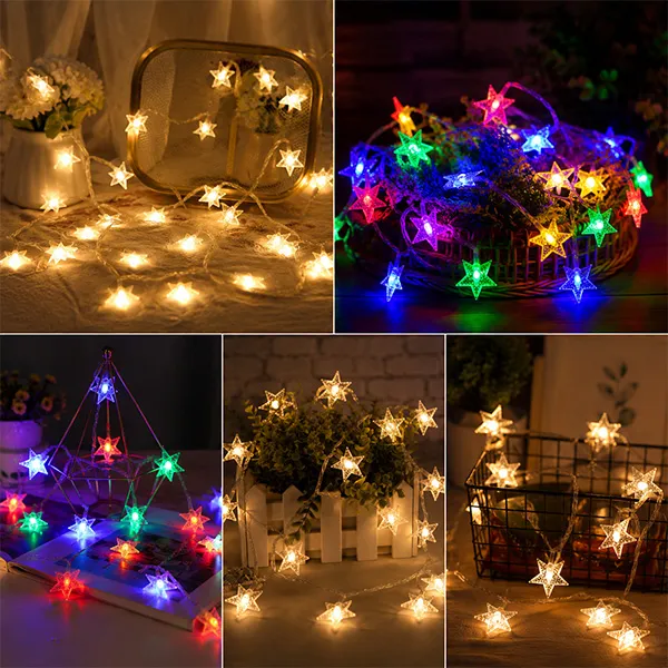 Mini Star 28 LED Multi Color String Light