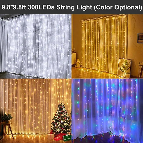 LED Curtain Fairy Lights – Multi Color