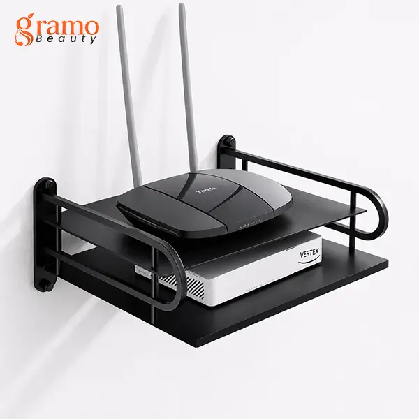Wall mounted router stand