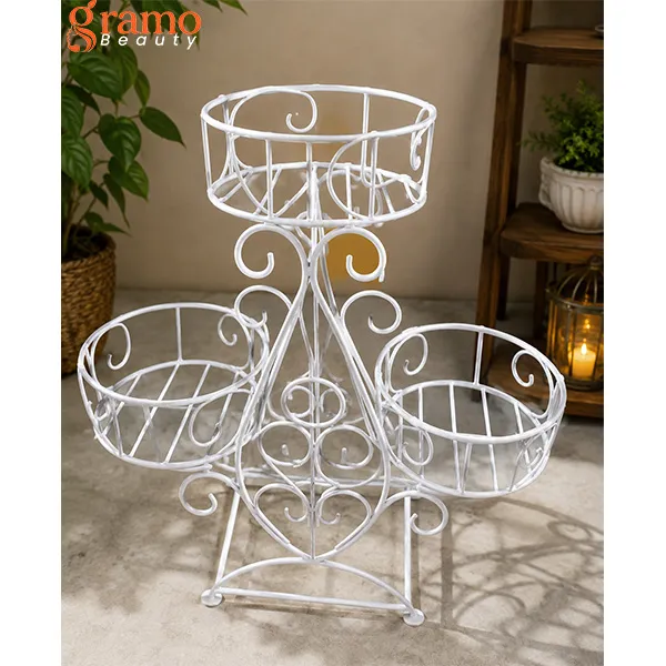Elegant 3-Tier Metal Plant Stand