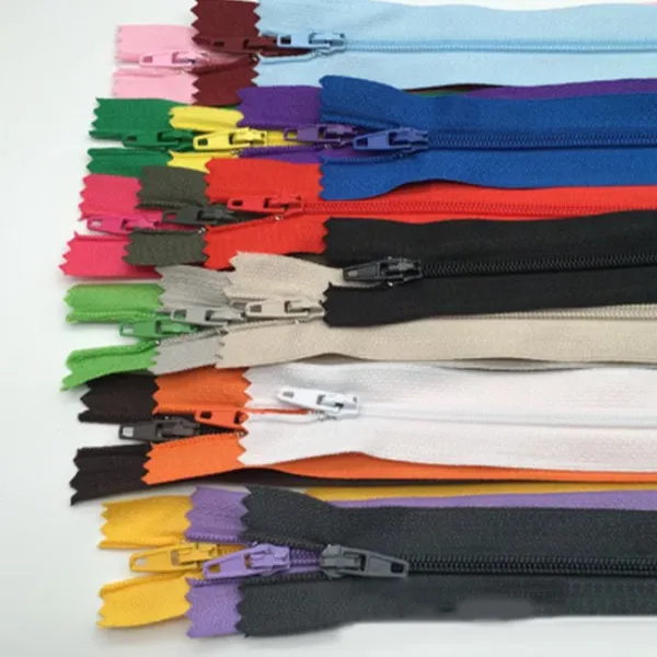 100Pcs Closed End Nylon Coil Zippers Closed Tail Placket Zipper Closed Tail Pocket Placket Zipper Tailor Sewing Craft ( 30cm)