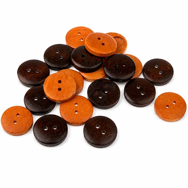 3x 20pcs Vintage Wooden Buttons for Sewing Coat Clothing Decoration 20mm